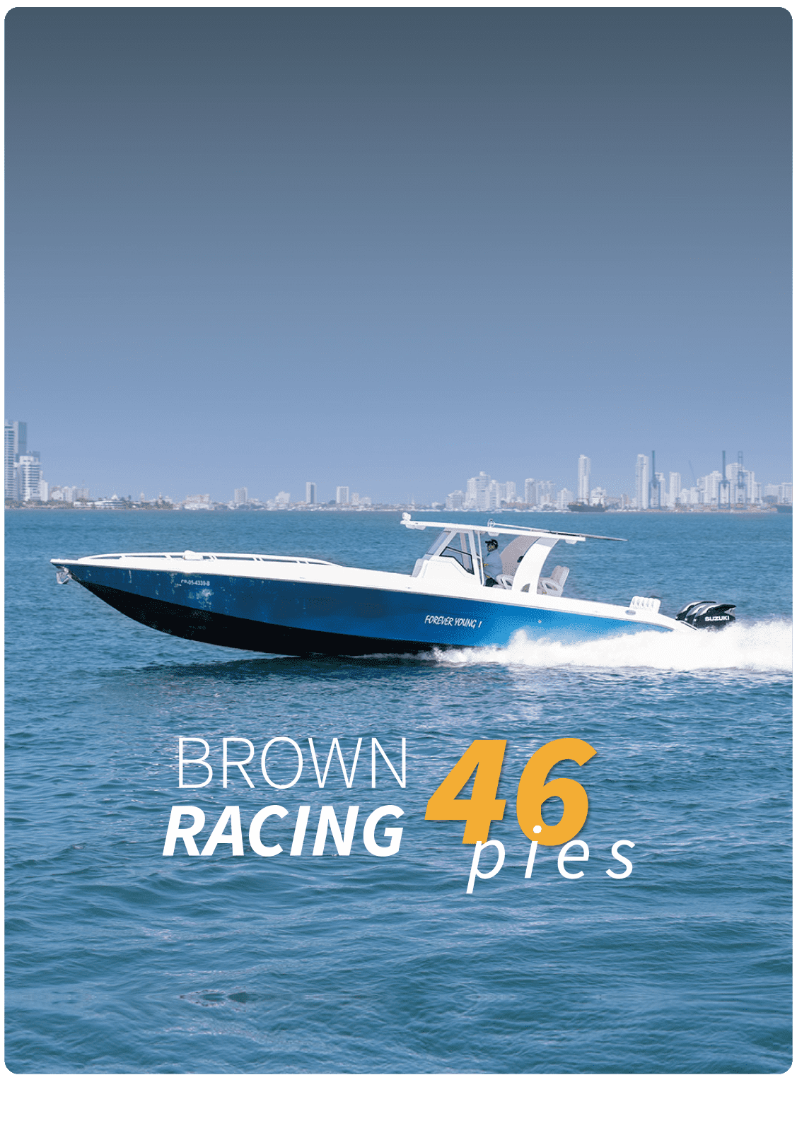 Bote MotoMarlin Brown Racing 46